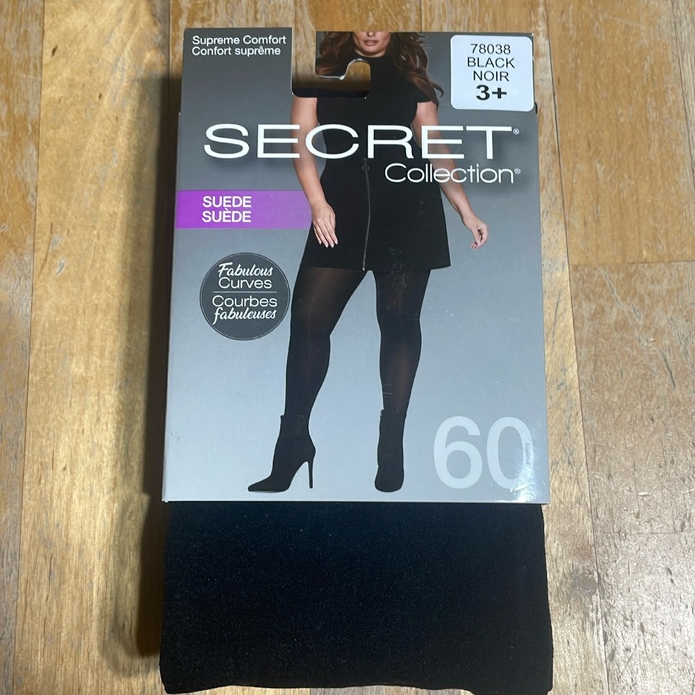NWT Secret collection suede supreme comfort tights